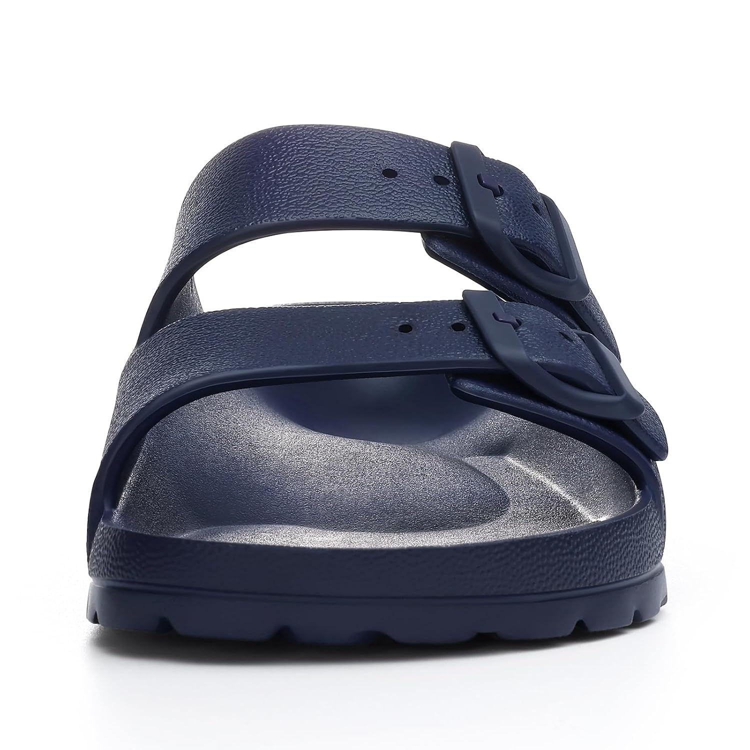 Lightweight Slip On Slide Waterproof Sandals With Adjustable Double Buckle For Women