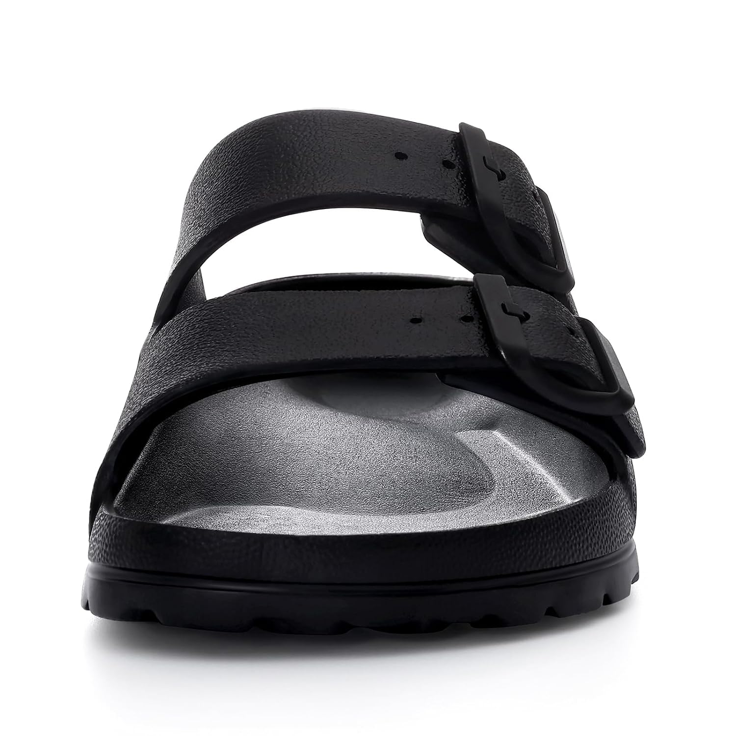 Lightweight Slip On Slide Waterproof Sandals With Adjustable Double Buckle For Women