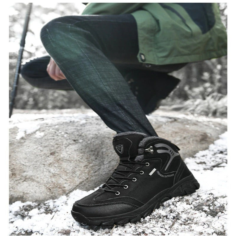 Men's Warm Waterproof Ankle Boots-My Soft Slipper