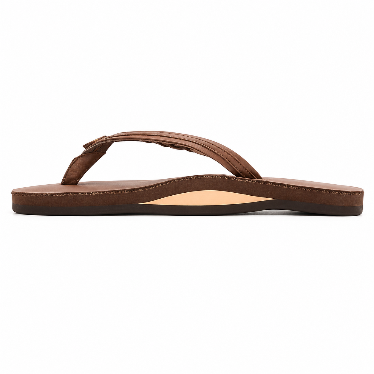 Single Strap Braided Leather Sandals For Women