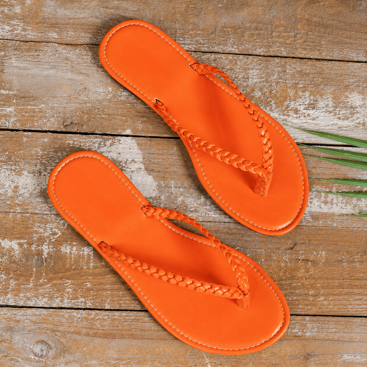 Casual Woven Beach Flip Flop Sandals For Women