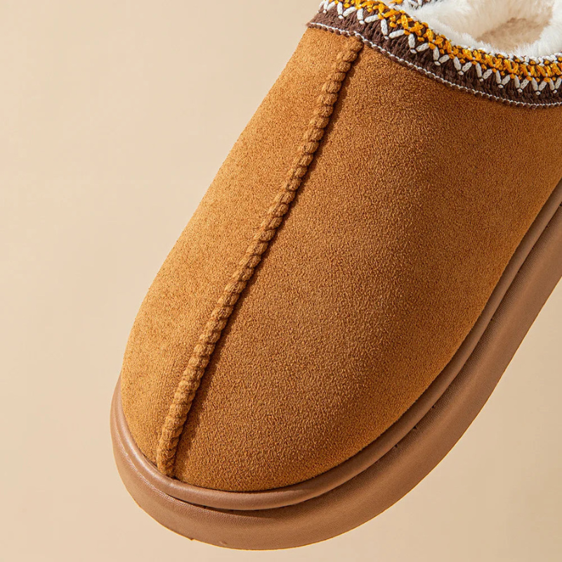 Cozy Faux Fur Lined Winter Slippers-My Soft Slipper