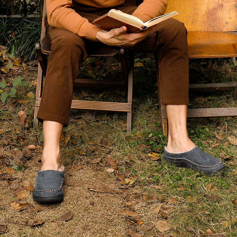 Fluffy Wide Loafer Shoes For Men-My Soft Slipper