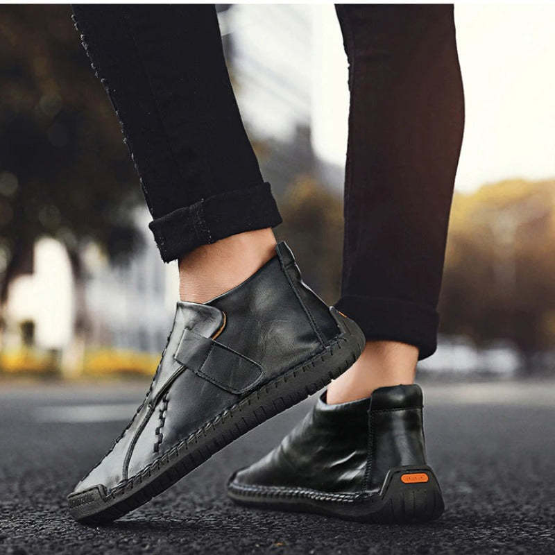 Men's Fur Snow Ankle Boots-My Soft Slipper