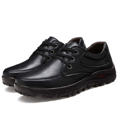 Leather Casual Men Flats Shoes-My Soft Slipper