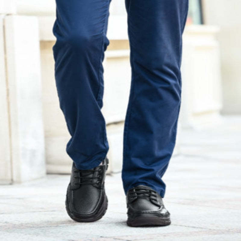 Flat Men Genuine Leather Loafer Shoes-My Soft Slipper