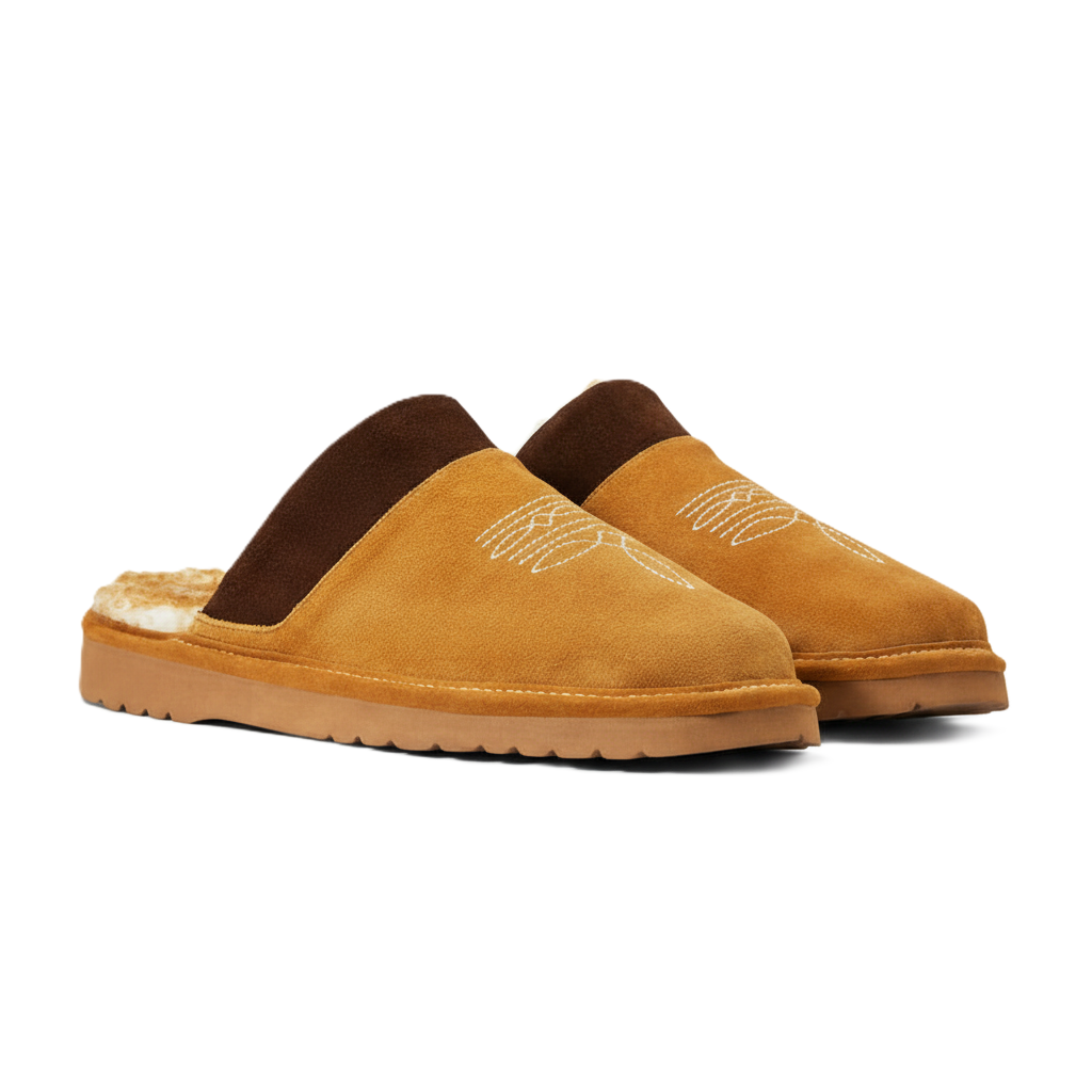 Silversmith Chestnut Square Slipper For Men
