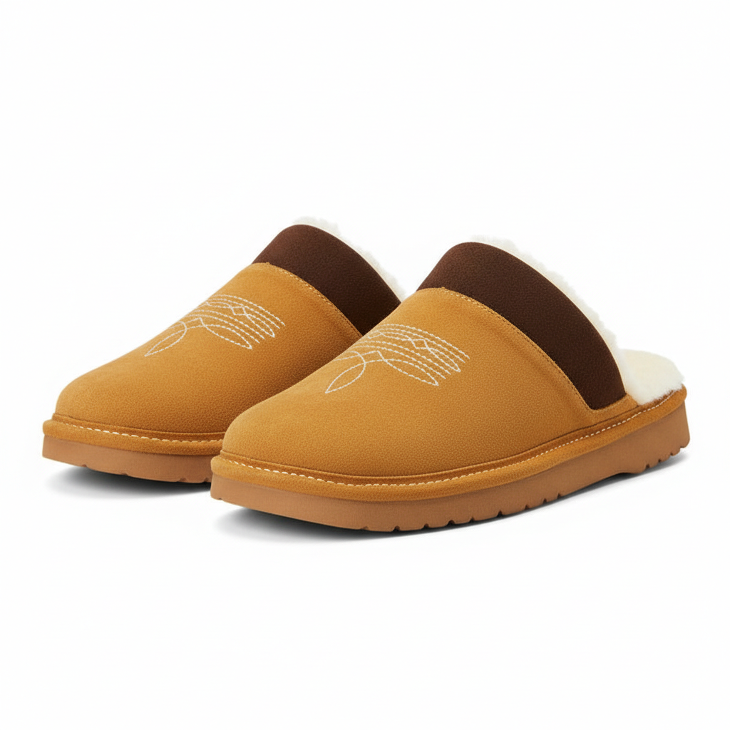 Silversmith Chestnut Square Slipper For Men