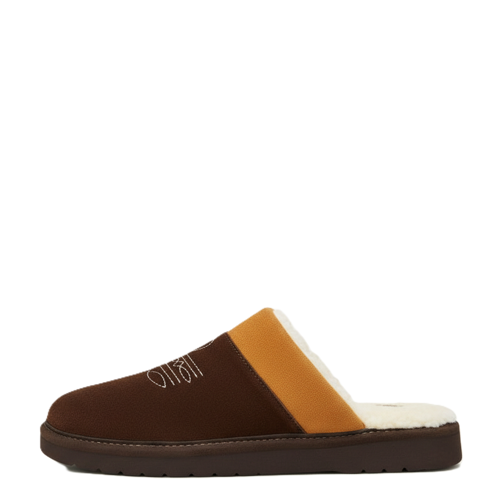 Silversmith Chestnut Square Slipper For Men