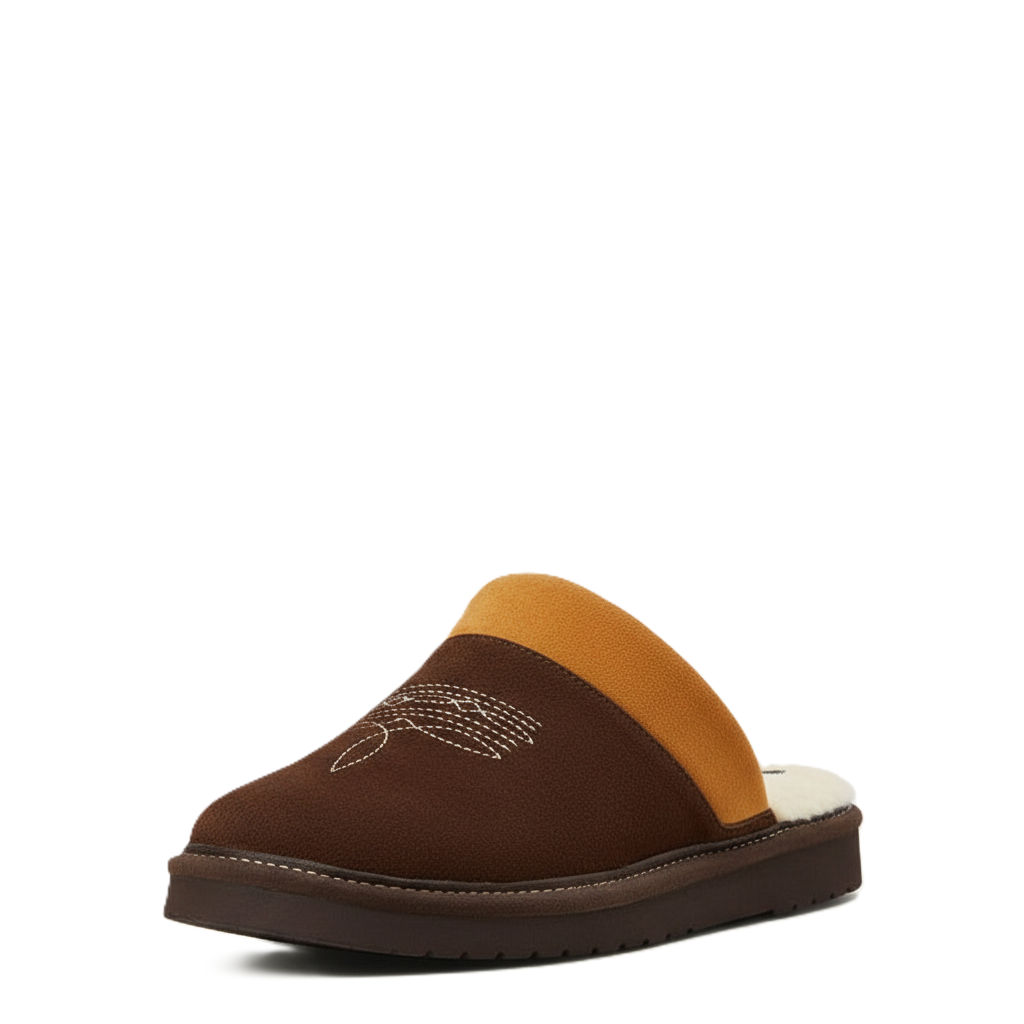 Silversmith Chestnut Square Slipper For Men