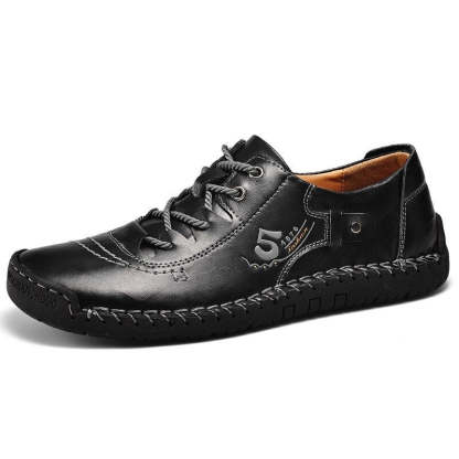 Comfortable Leather Men's Casual Shoes-My Soft Slipper