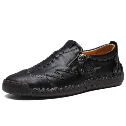 Men's Casual Soft Leather Shoes-My Soft Slipper