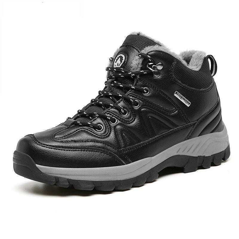 Men's Warm Waterproof Lace Up Boots-My Soft Slipper