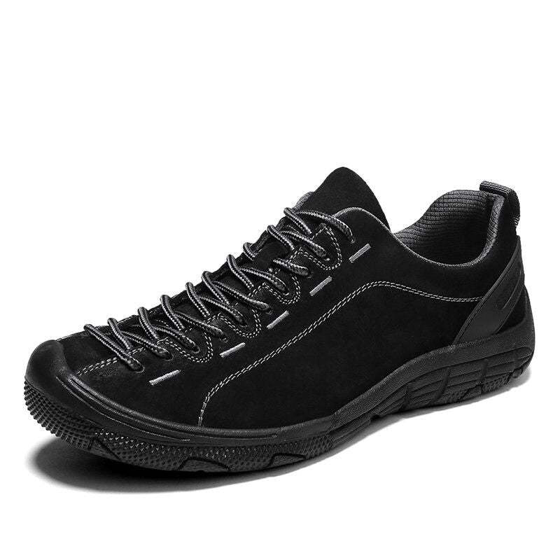 Men's Leather Outdoor Non-Slip Sneakers-My Soft Slipper