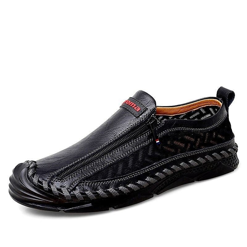 Men's Leather Handmade Outdoor Shoes-My Soft Slipper