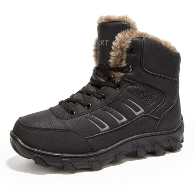 Men's Outdoor Plush Ankle Snow Boots-My Soft Slipper