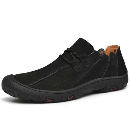 Men's Casual Handmade Comfortable Leather Shoes-My Soft Slipper