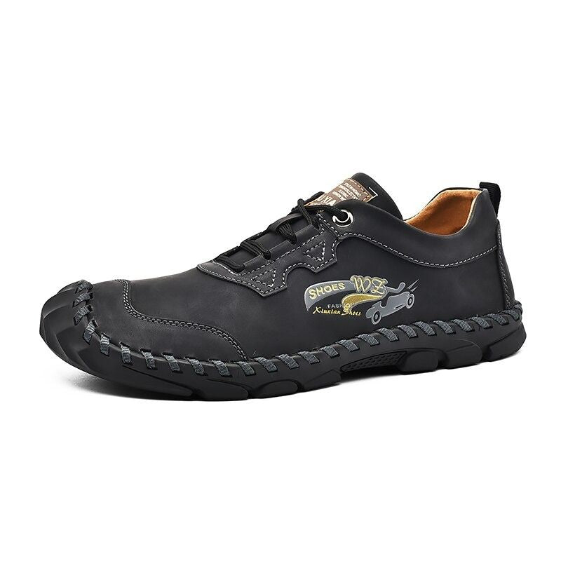Men's Leather Handmade Casual Shoes-My Soft Slipper