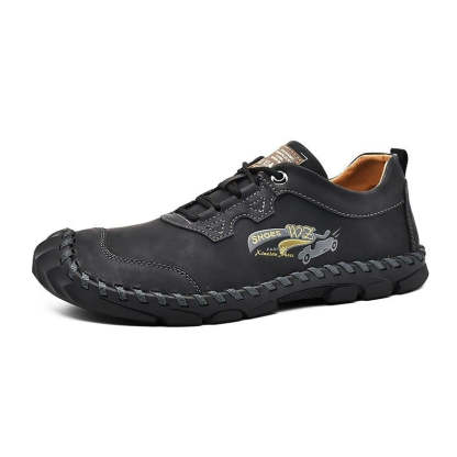 Men's Leather Handmade Casual Shoes-My Soft Slipper