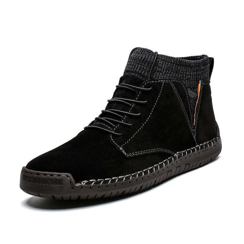 Men's Autumn Warm Basic Ankle Boots-My Soft Slipper