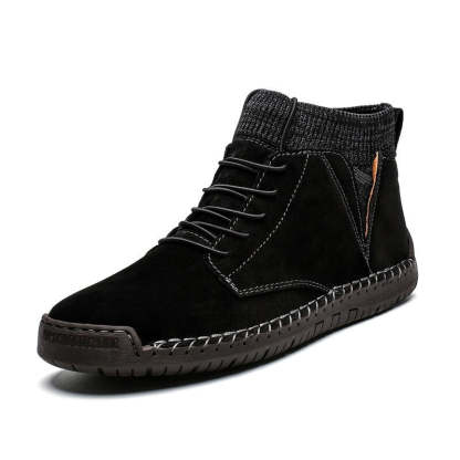 Men's Autumn Warm Basic Ankle Boots-My Soft Slipper