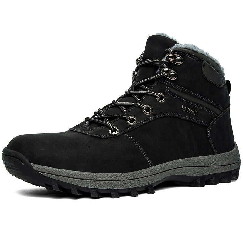 Men's Warm Waterproof Comfortable Ankle Boots-My Soft Slipper
