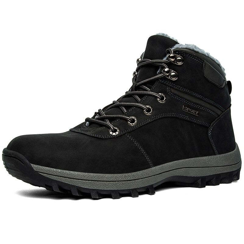 Men's Warm Waterproof Comfortable Ankle Boots-My Soft Slipper