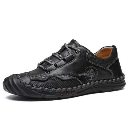 Men's Casual Soft Leather Shoes-My Soft Slipper