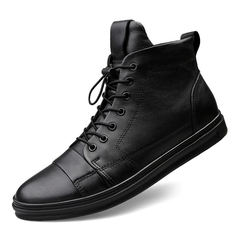 Men's Warm Waterproof Business Ankle Boots-My Soft Slipper