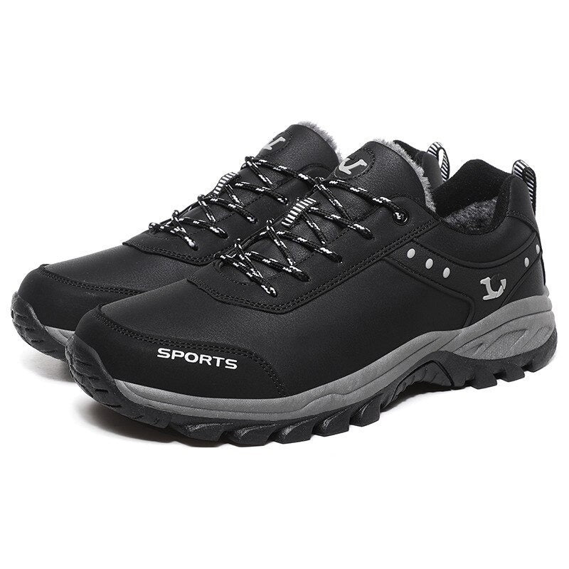 Men's Plush Warm Snow Ankle Boots-My Soft Slipper