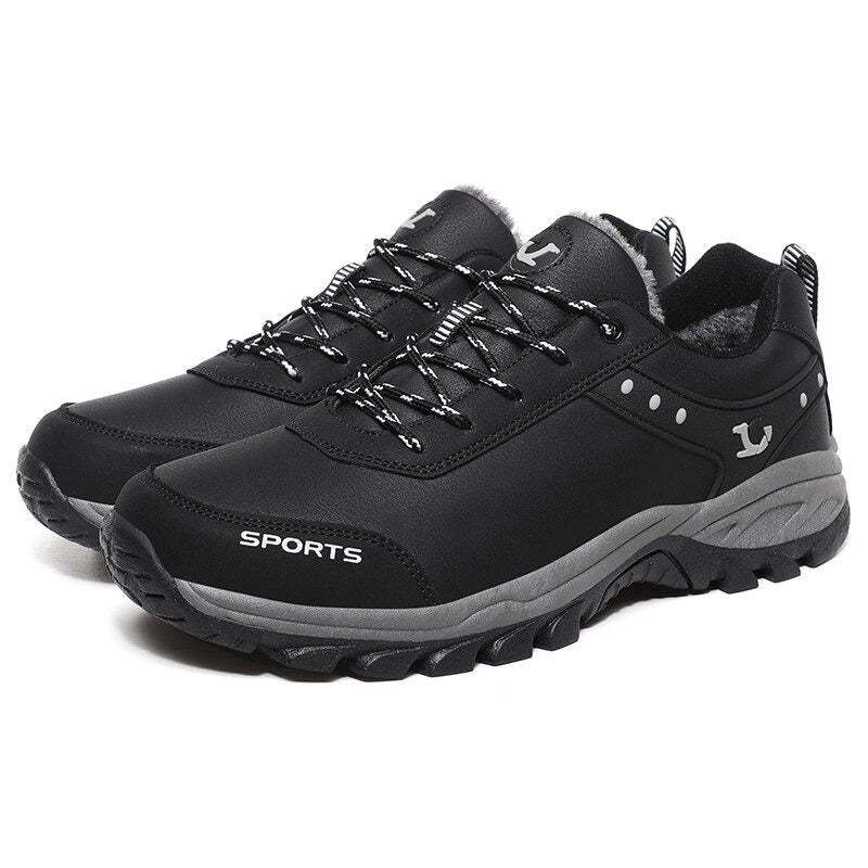 Men's Plush Warm Snow Ankle Boots-My Soft Slipper