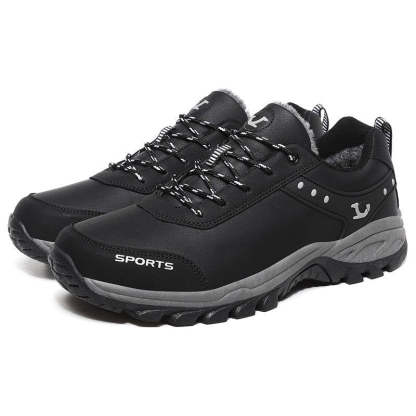 Men's Plush Warm Snow Ankle Boots-My Soft Slipper