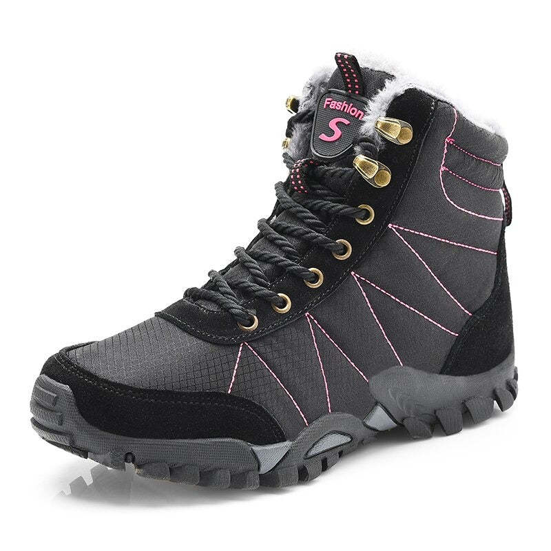 Men's Warm Plush Waterproof Ankle Boots-My Soft Slipper