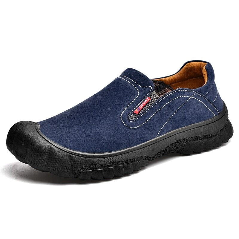 Men's Casual Comfortable Leather Sneakers-My Soft Slipper