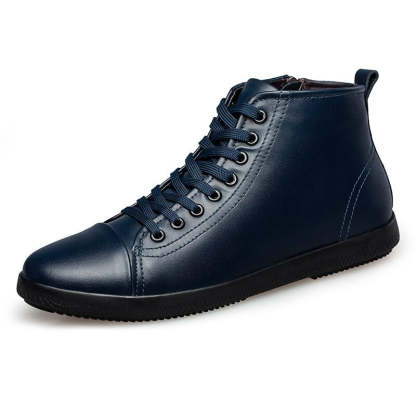 Men's Warm Lace-Up Ankle Boots-My Soft Slipper