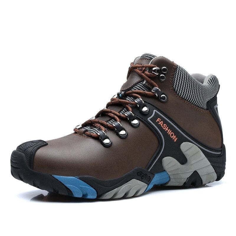 Men's Winter Warm Waterproof Lace Up Boots-My Soft Slipper