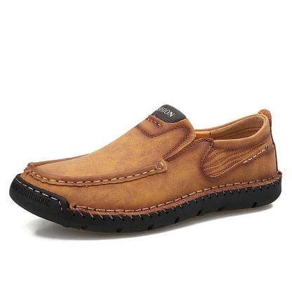 Men's Soft Leather Outdoor Loafers-My Soft Slipper