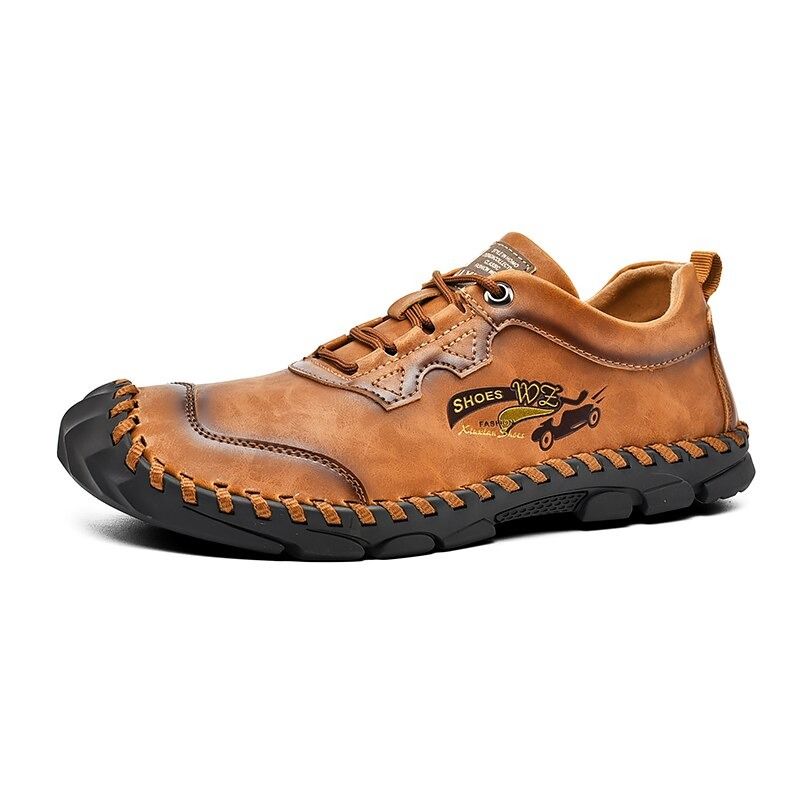 Men's Leather Handmade Casual Shoes-My Soft Slipper