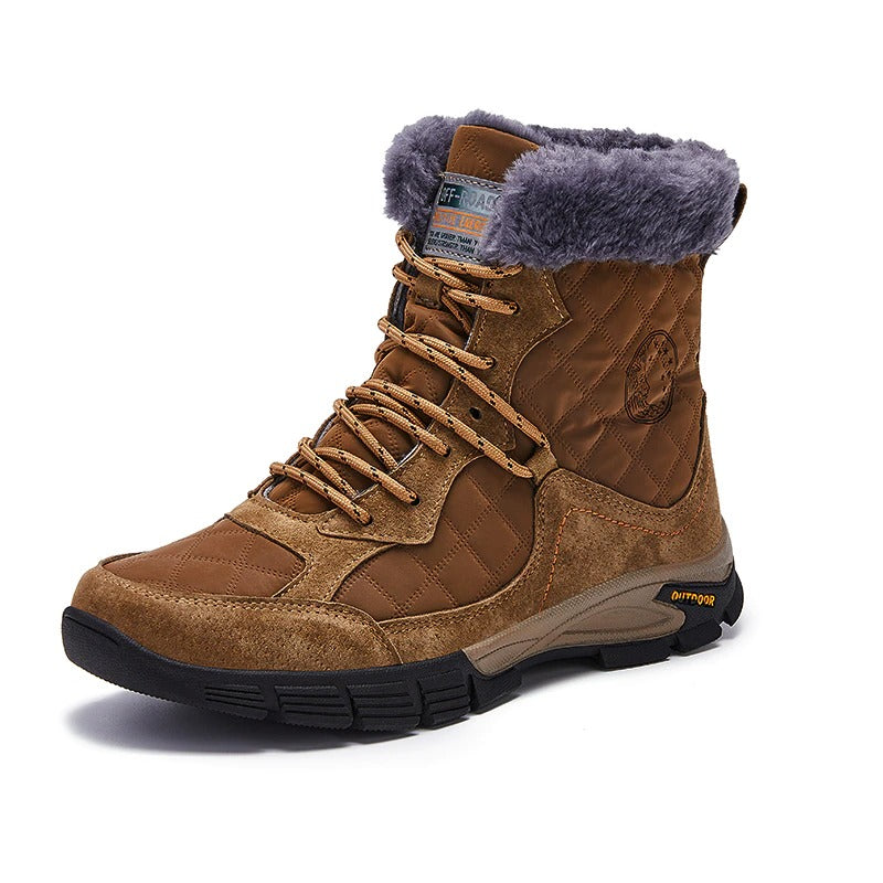 Men's Waterproof Warm Plush Boots-My Soft Slipper