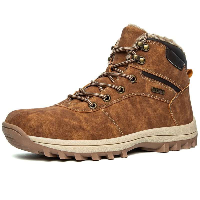 Men's Warm Waterproof Comfortable Ankle Boots-My Soft Slipper