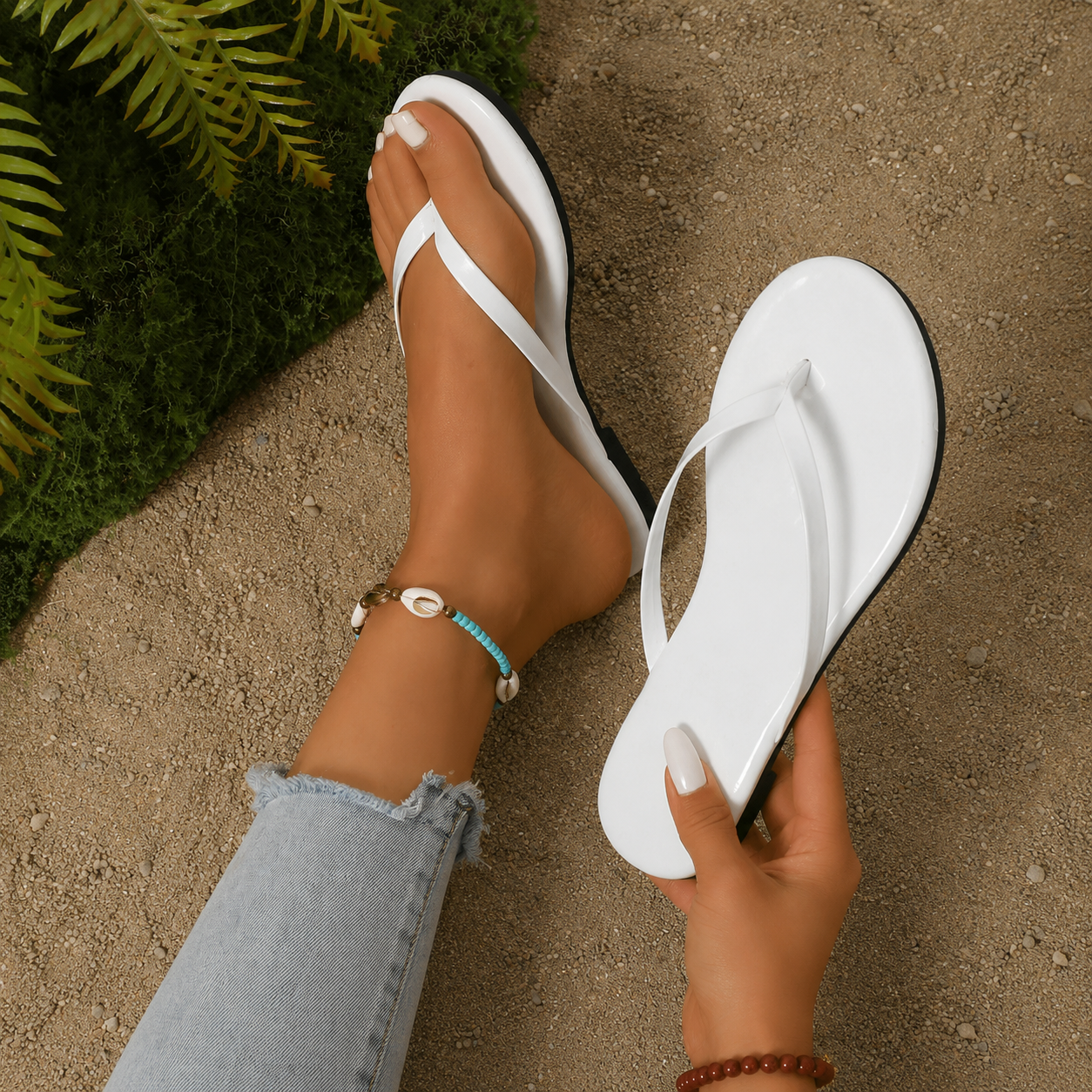 Summer Casual Knitted Slip On Slippers for Women