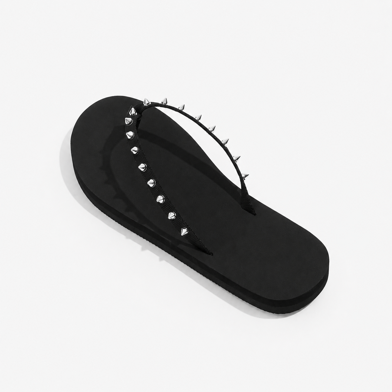 Casual Summer Spiked Decor Flip Flops For Women
