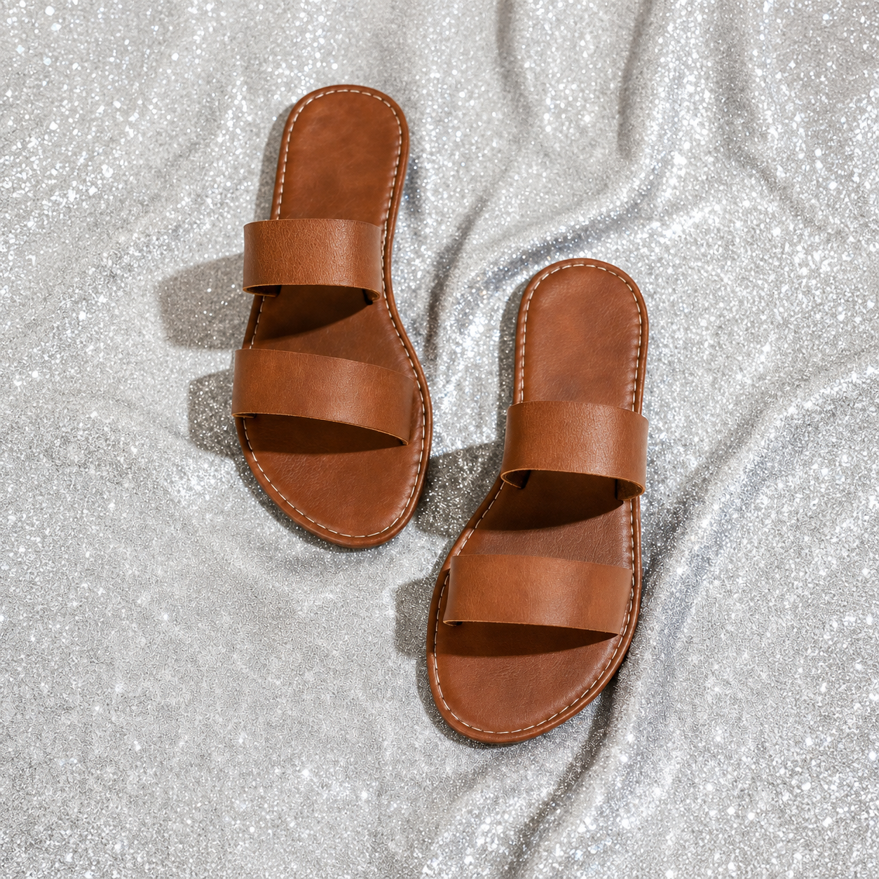 Versatile Double Strap Flat Sandals For Women