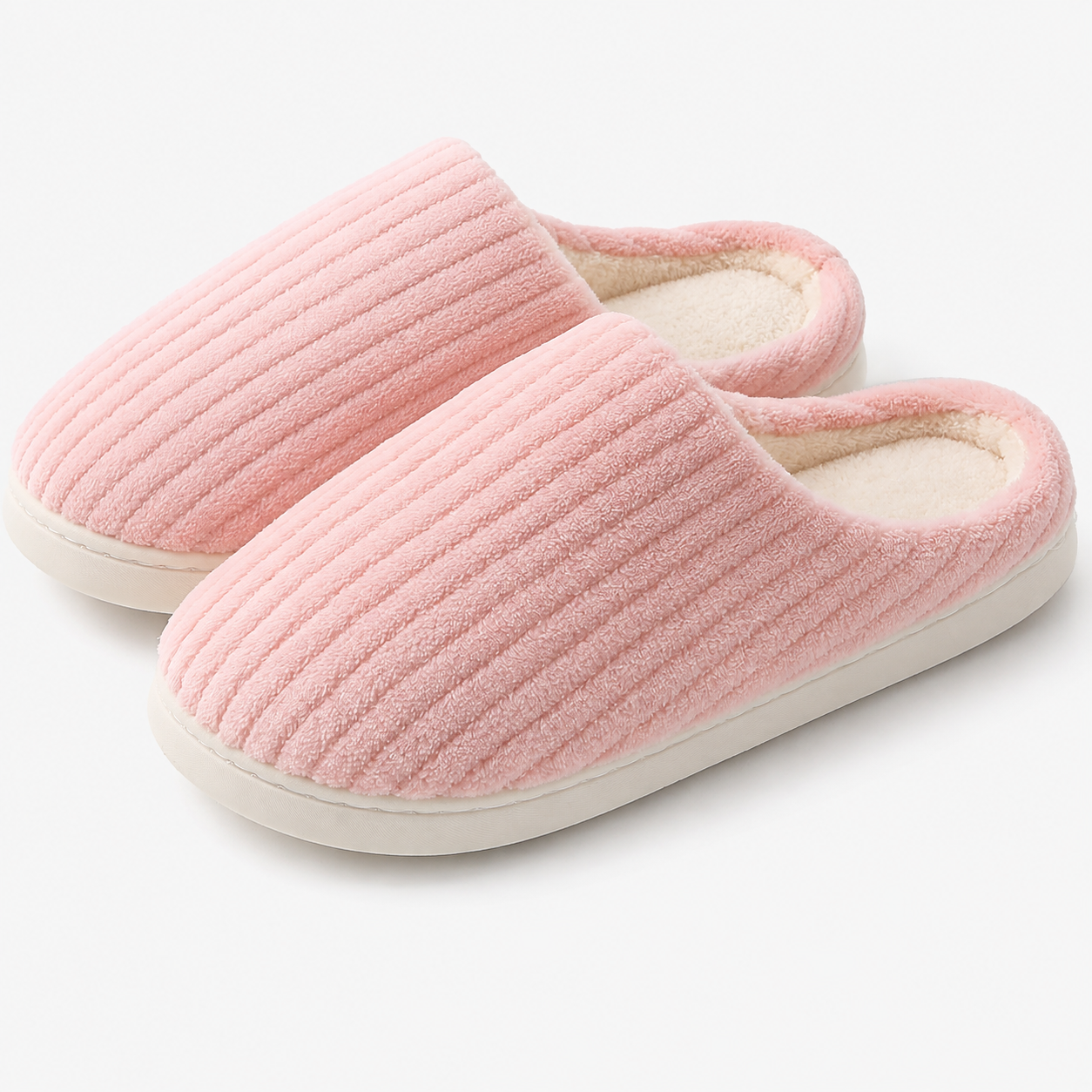 Indoor Outdoor Memory Foam Rubber Sole Comfy Slippers