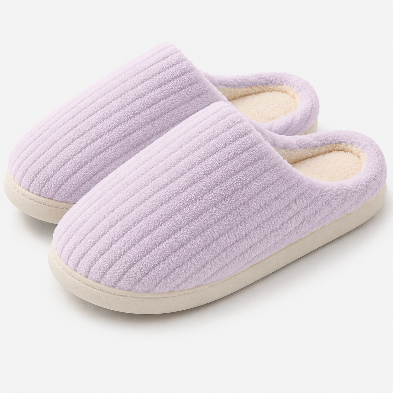 Indoor Outdoor Memory Foam Rubber Sole Comfy Slippers