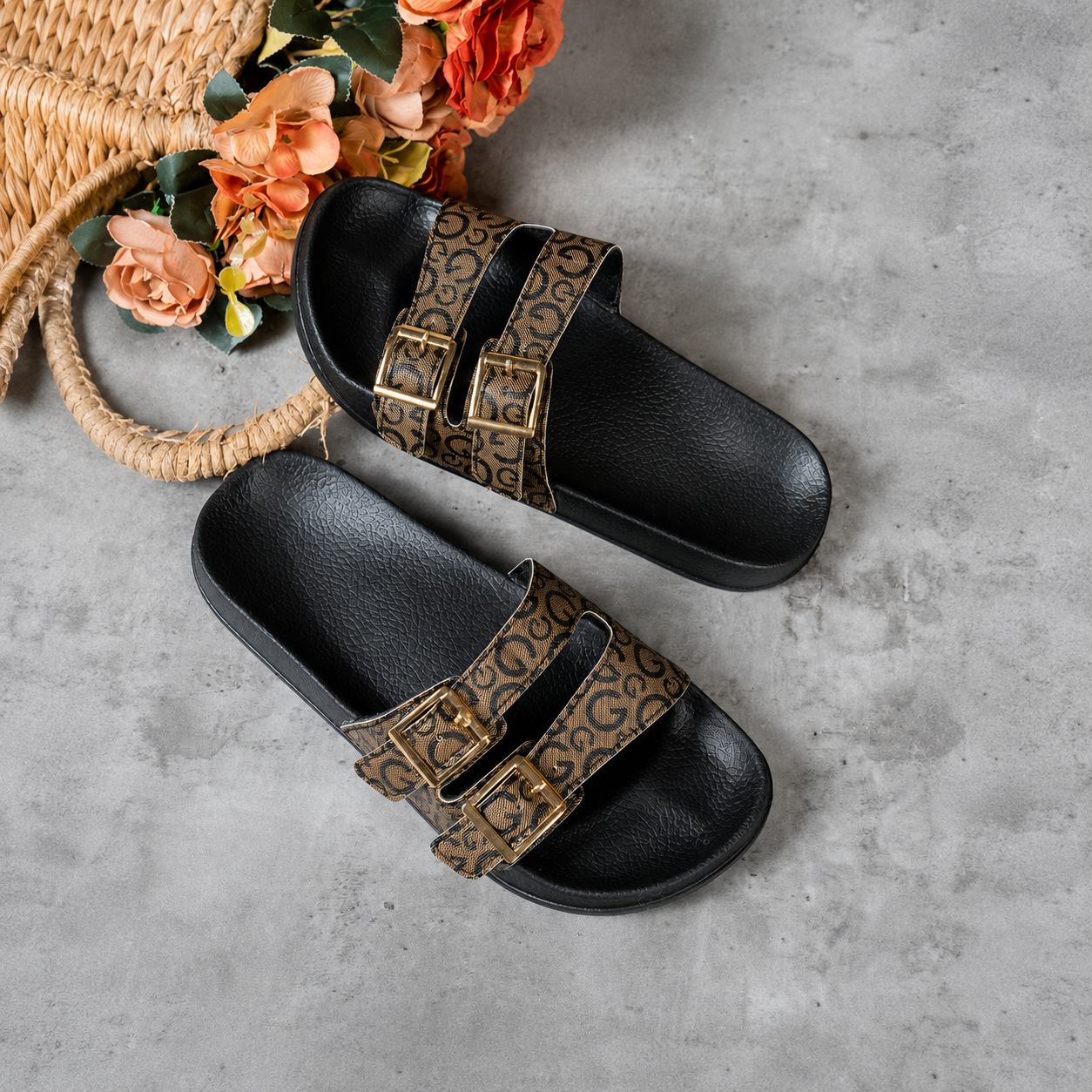 Versatile Buckled And Strap Comfy Slippers For Women