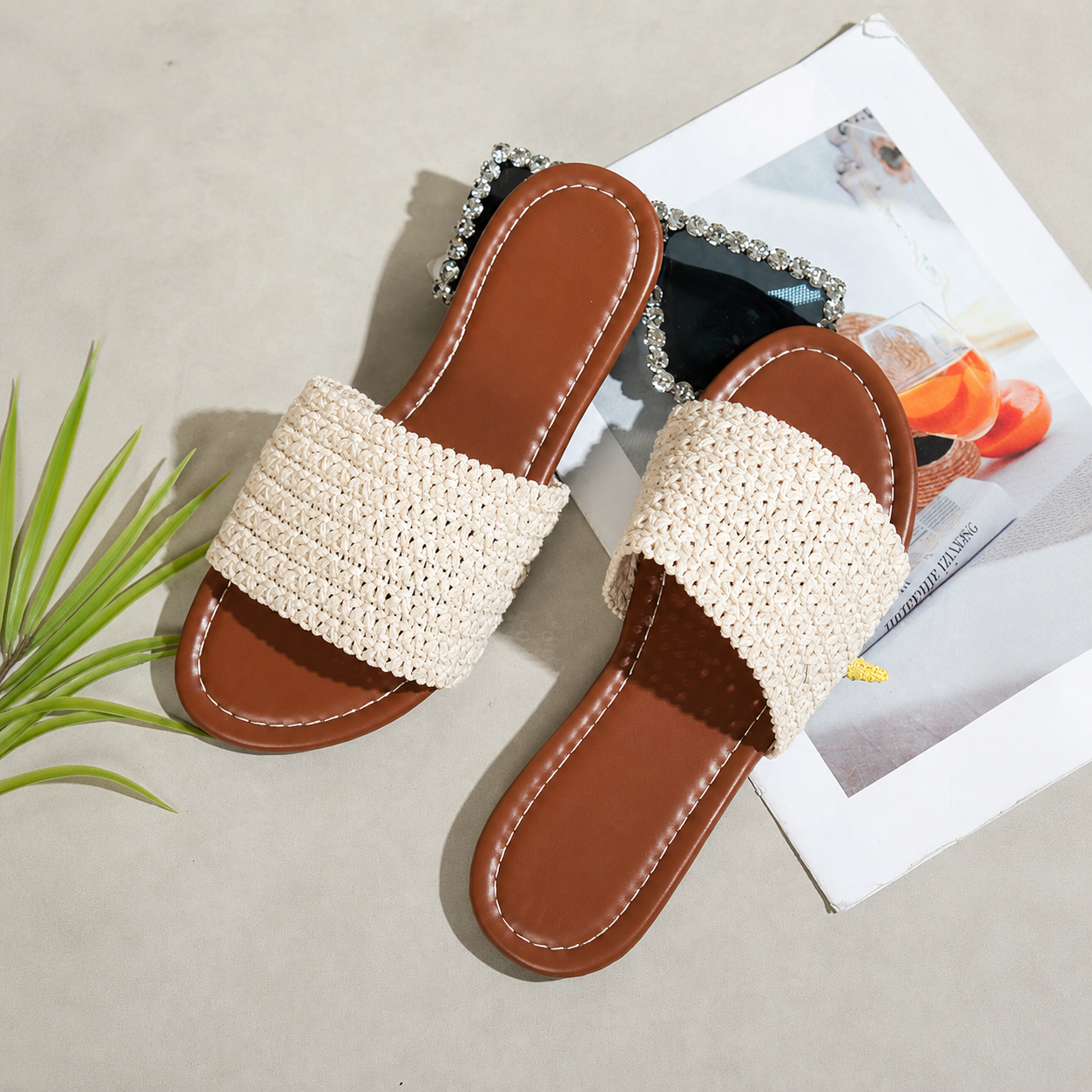 Vintage Style Casual Flat Strap Sandals For Summer