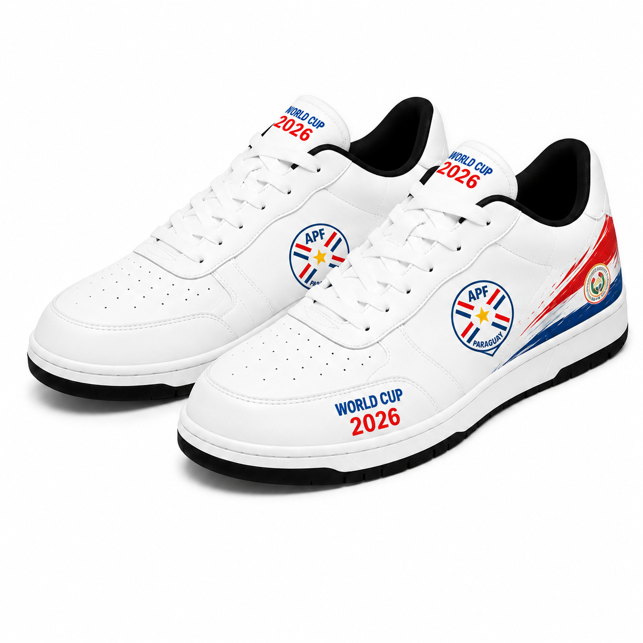 World Cup 2026 Paraguay Football Fan Printed Shoes
