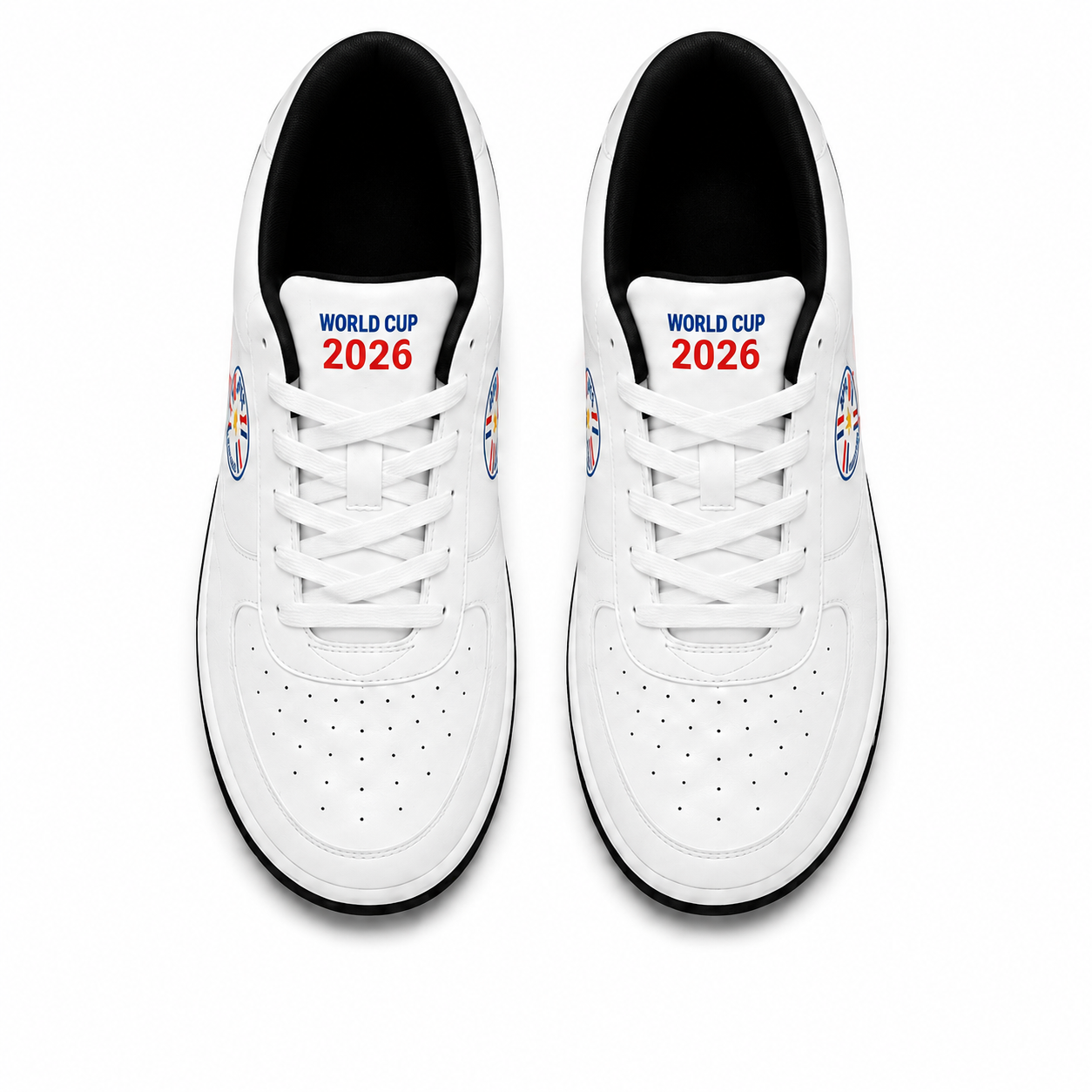 World Cup 2026 Paraguay Football Fan Printed Shoes