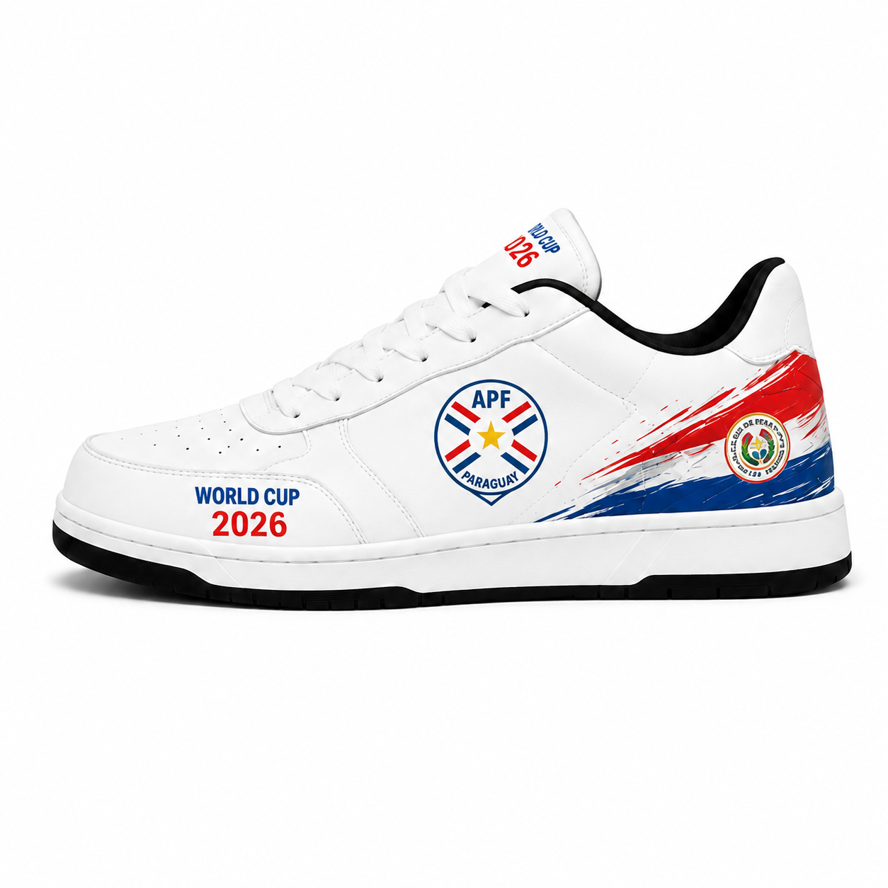 World Cup 2026 Paraguay Football Fan Printed Shoes